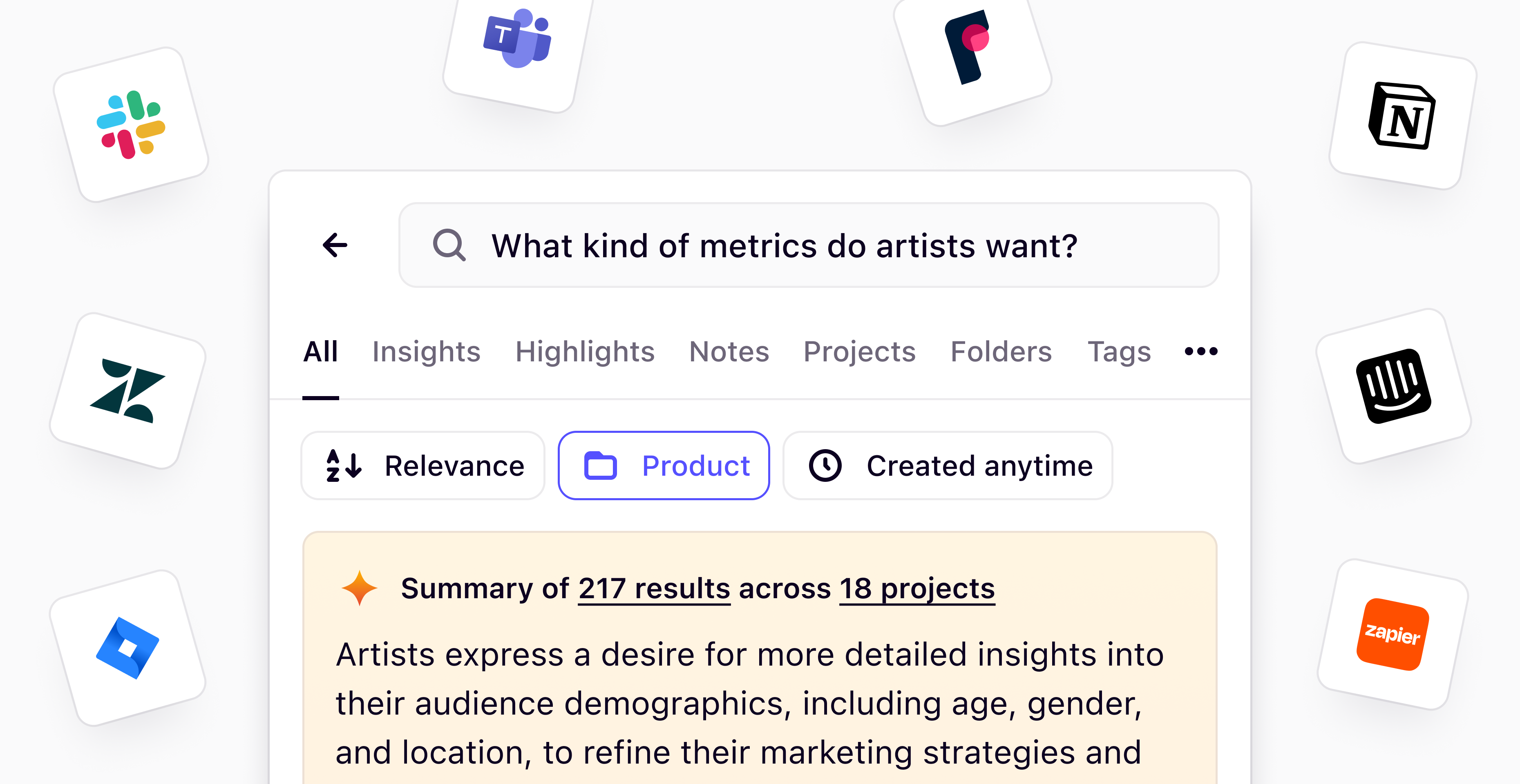 Search via our API