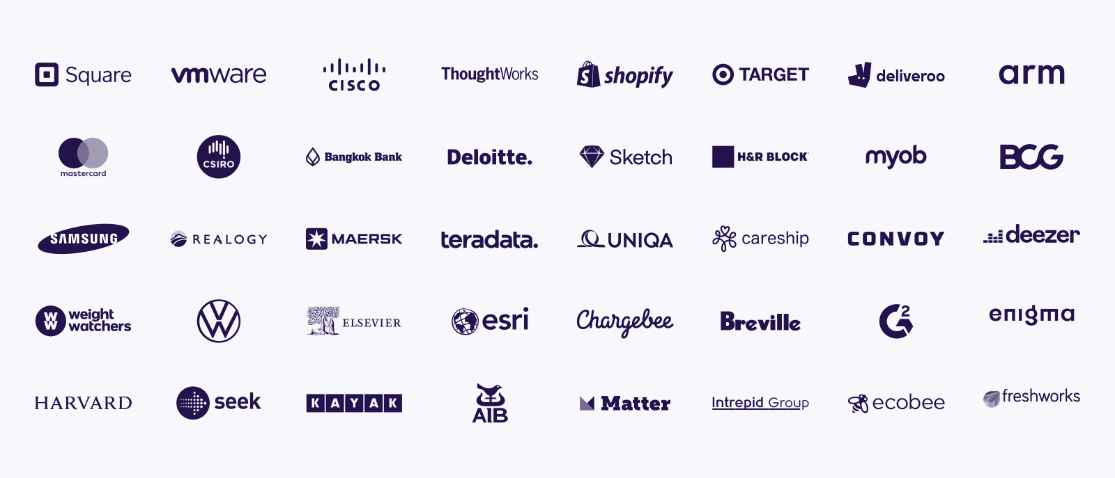 A selection of OCSEE customer logos.
