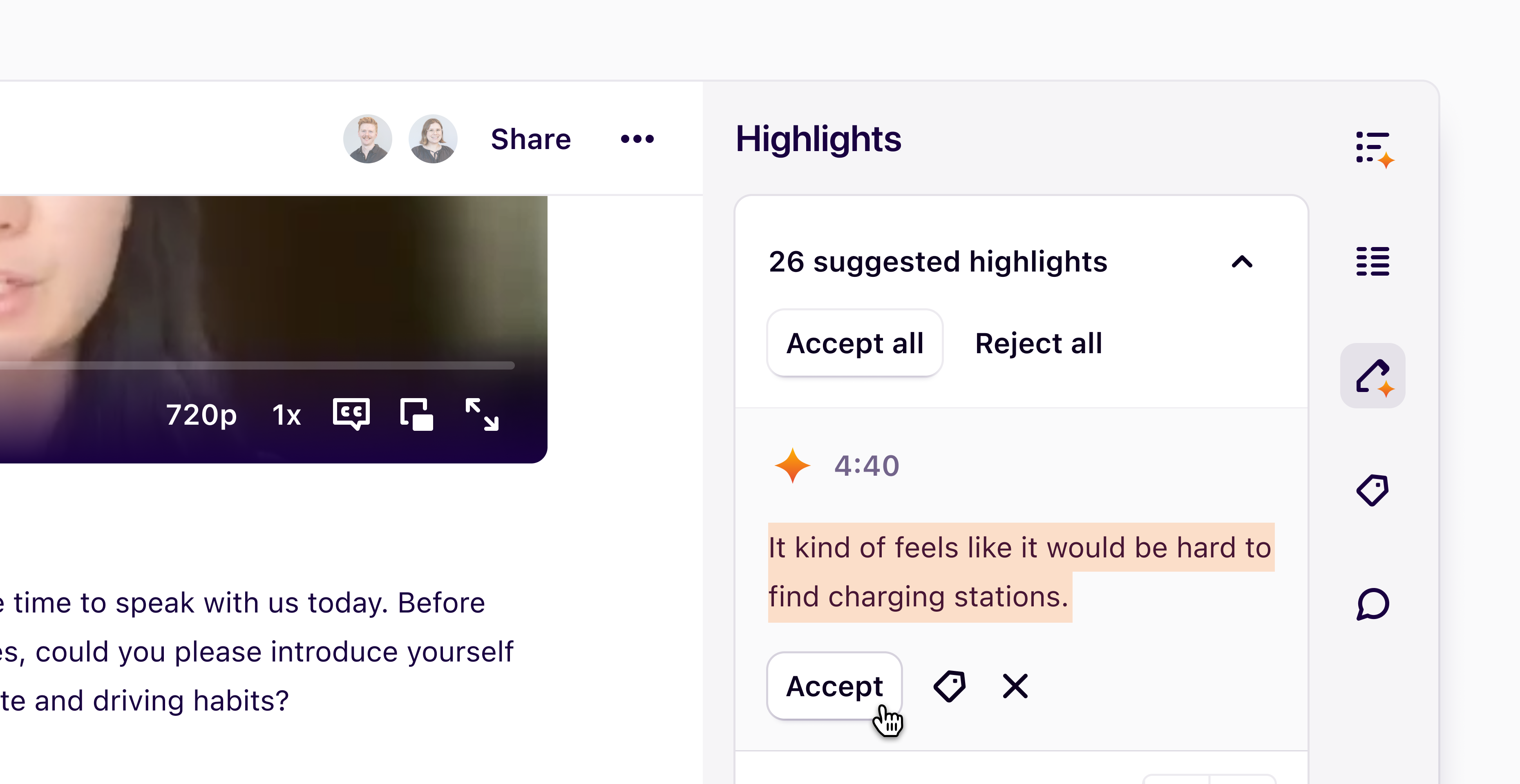 Magic highlight improvements