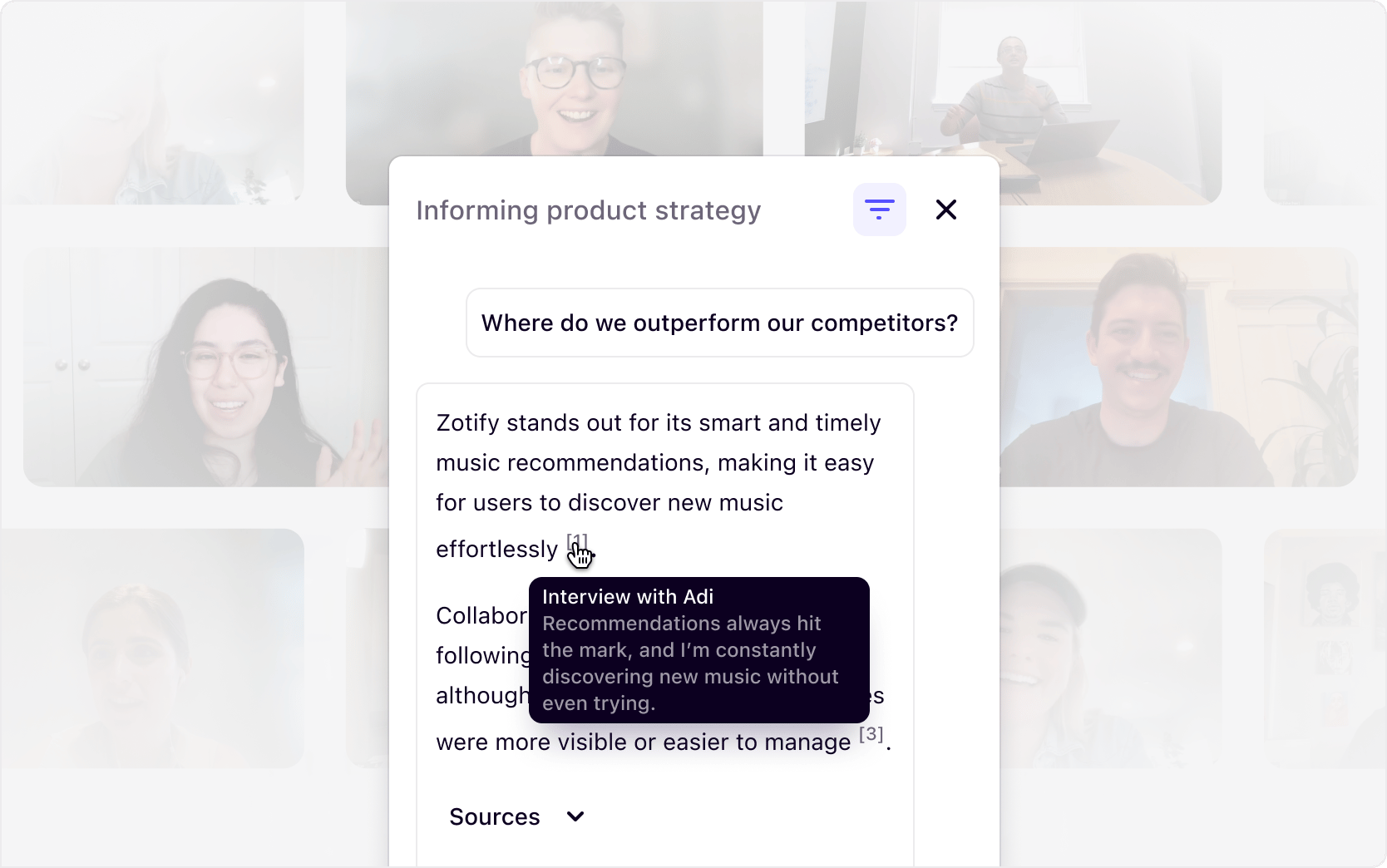 A OCSEE workspace bringing customer feedback together in one place