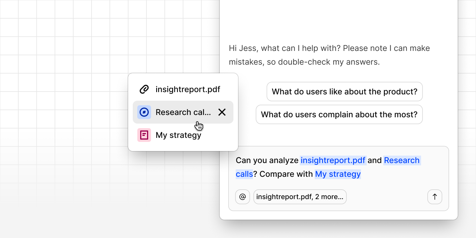 Chat with multiple contexts at once