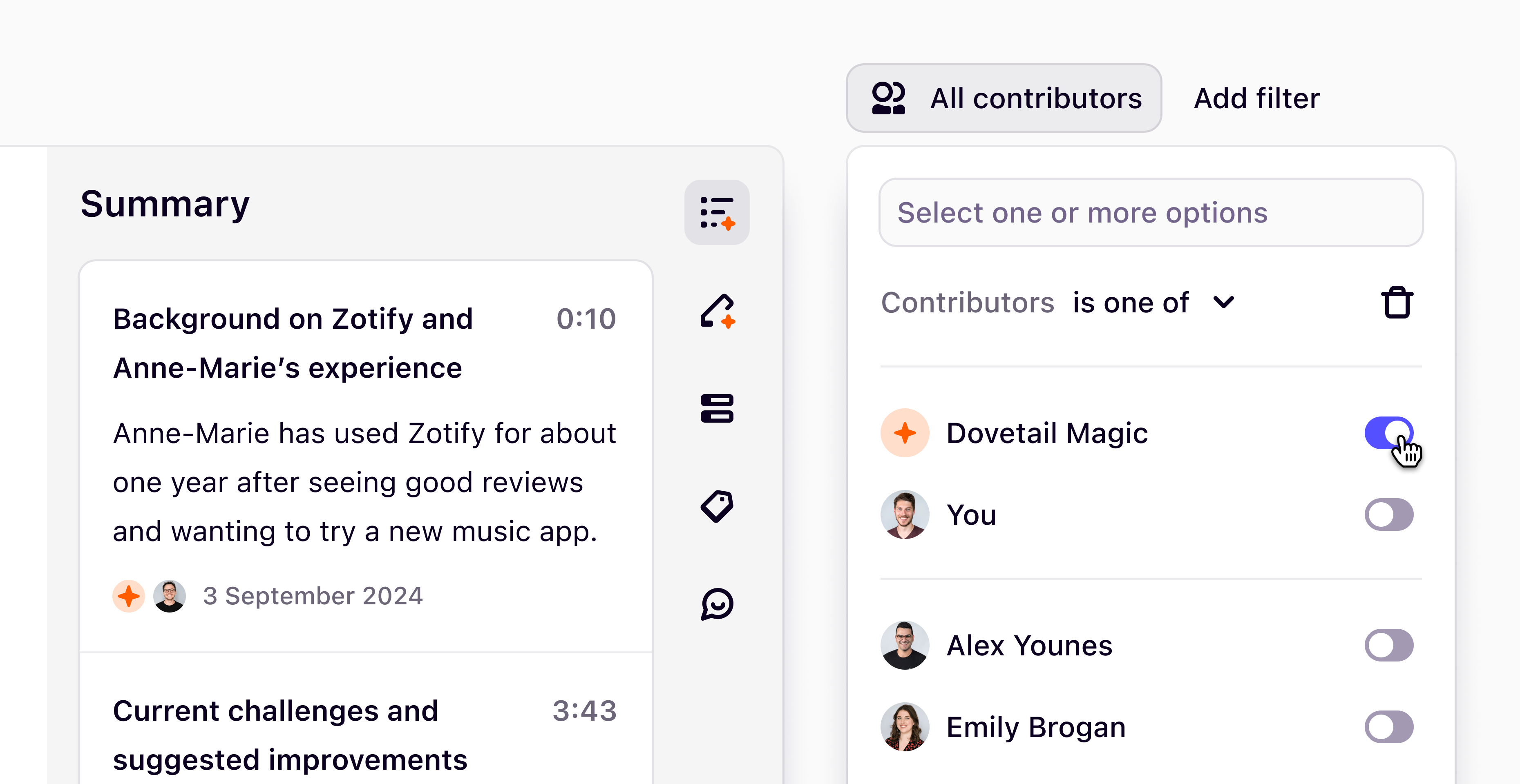 Identify and filter OCSEE Magic contributions