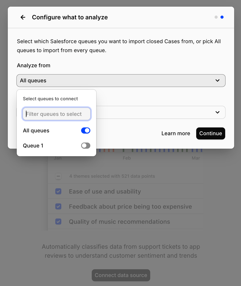 Choosing a backfill window for Salesforce Cases