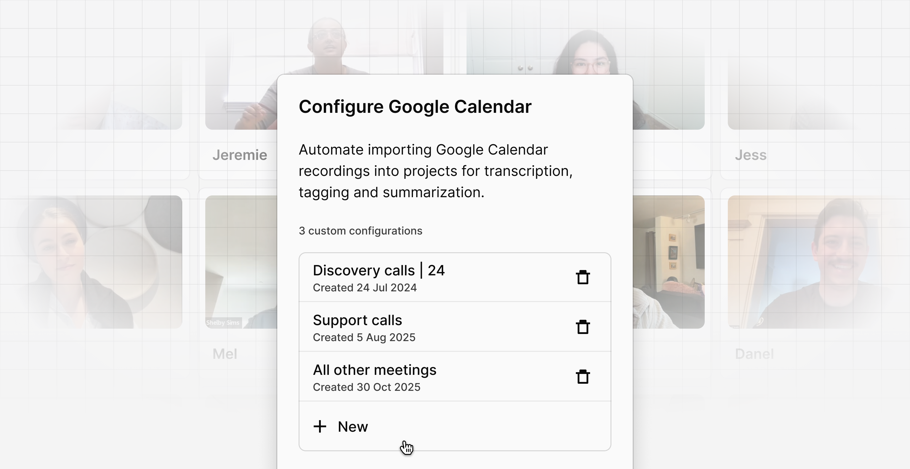 Multi-calendar configuration rules