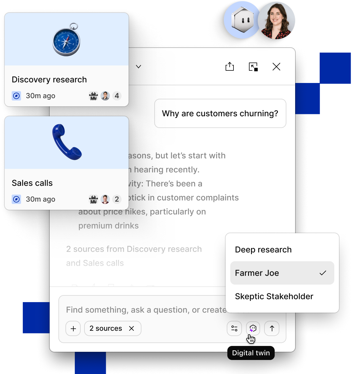 AI agents collaborating with a team in OCSEE Chat