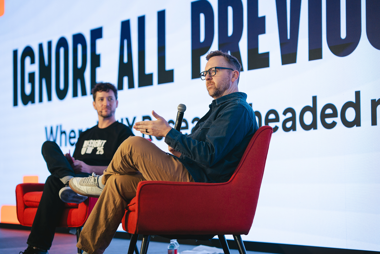 Jess Holbrook speaking at Insight Out 2025. Photo: Clara Rice