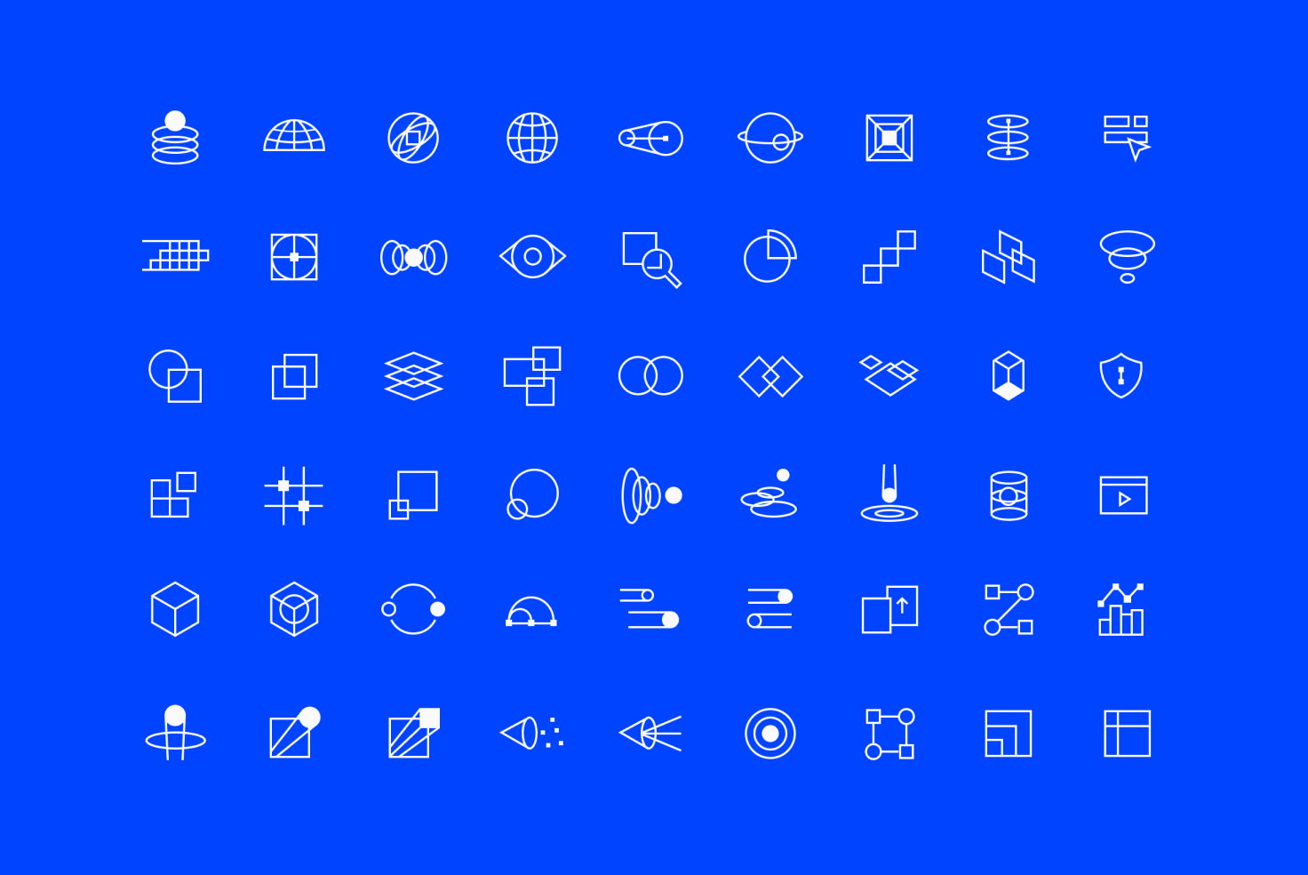 Big brain, tiny icons. Our icons borrow logic from technical diagrams, because clarity starts small and scales infinitely.