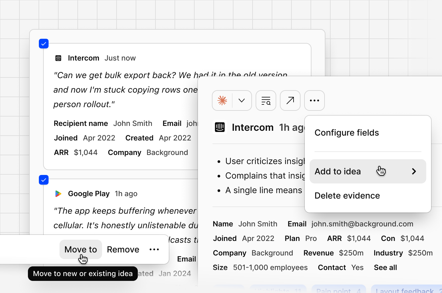 Help Doc Evidence Move Idea