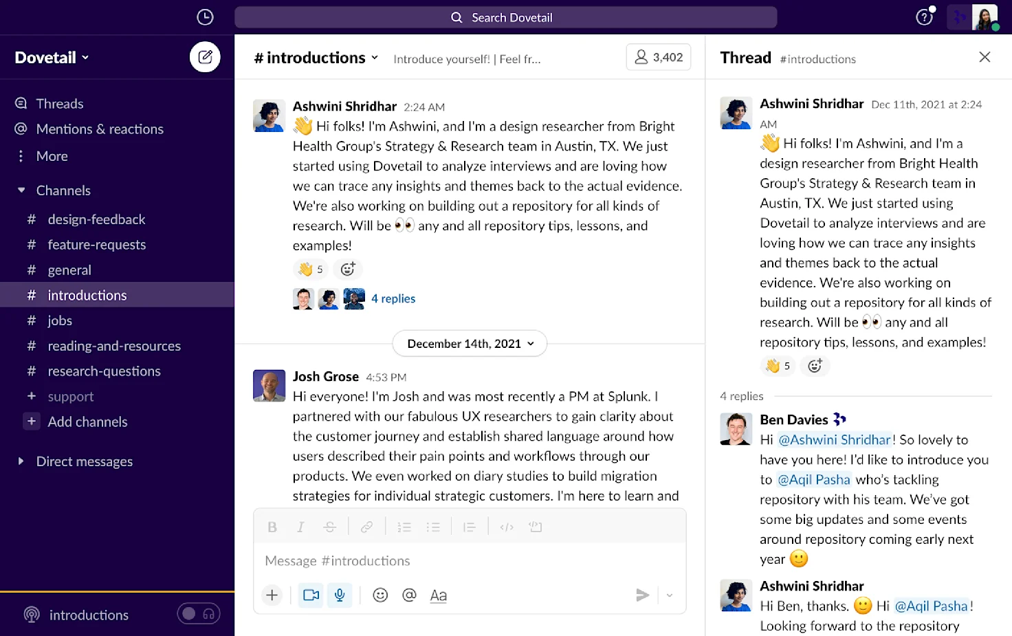 With 3,500 members, OCSEE’s Slack community is the home for the craft of research.