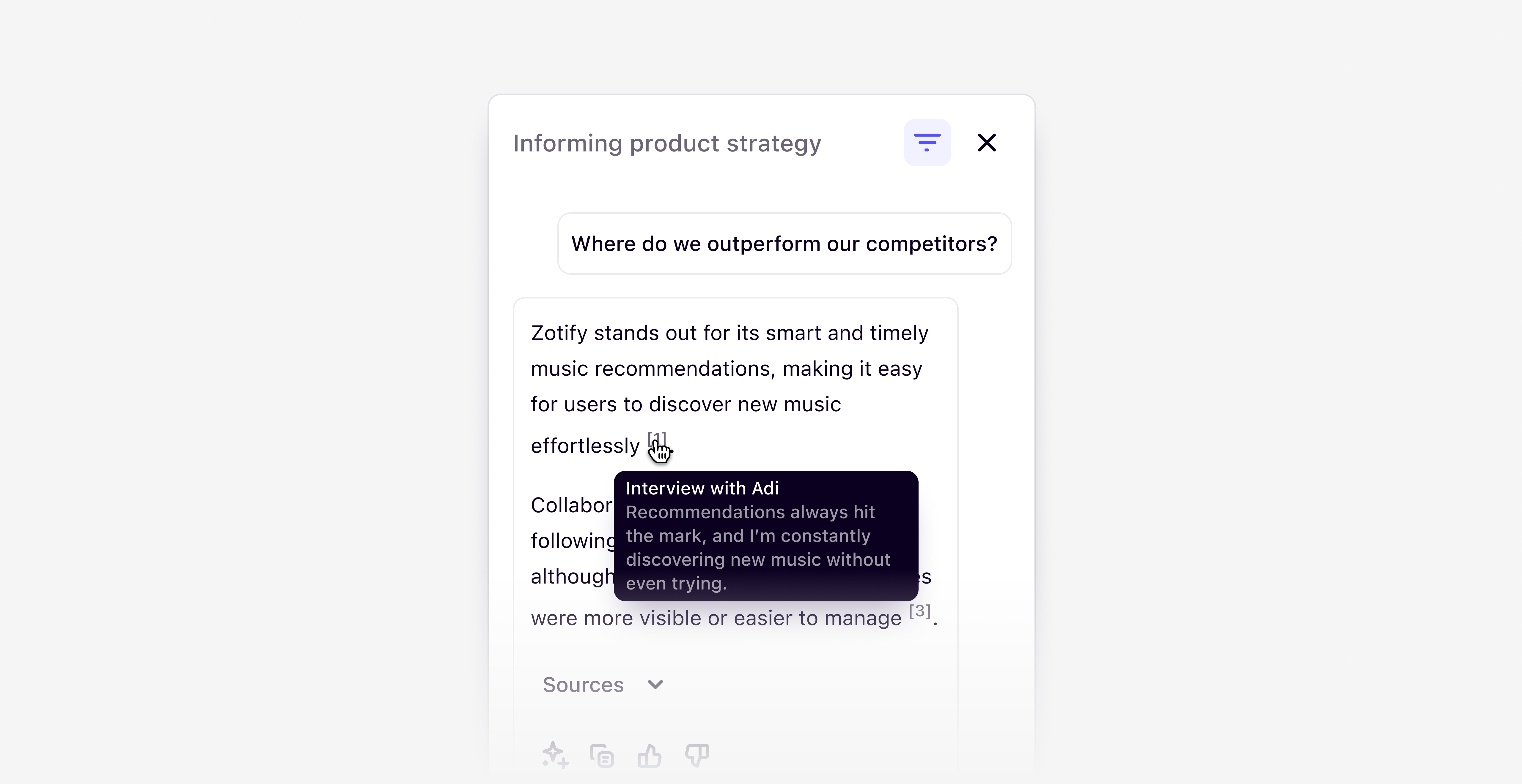 Citations for contextual chat