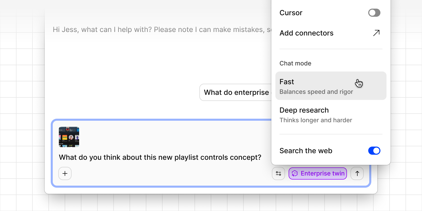 A simpler chat footer